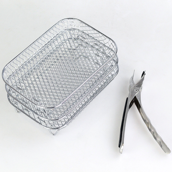 Oro gruzdintuvės priedai, dvigubas puodas, „FoodiDZ201“ orkaitė, 3 sluoksnių tinklelis, „Instant Vortex Plus“