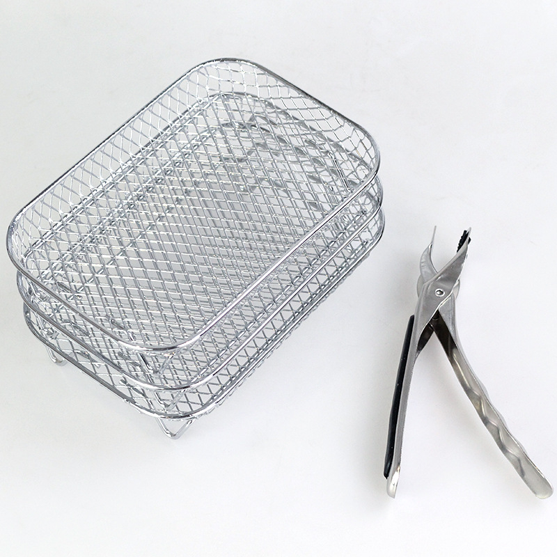 Oro gruzdintuvės priedai, dvigubas puodas, „FoodiDZ201“ orkaitė, 3 sluoksnių tinklelis, „Instant Vortex Plus“