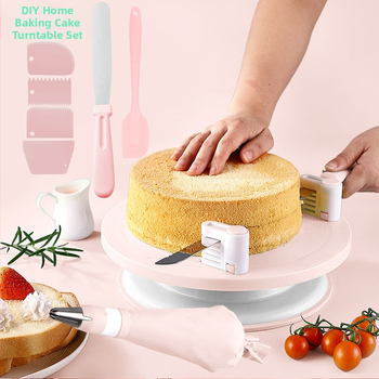 Libisemiskindel koogi pöördalus pöörleva laua kaunistuslaua ülikond koogi pöördalus kook ise-tee küpsetamisvahendid