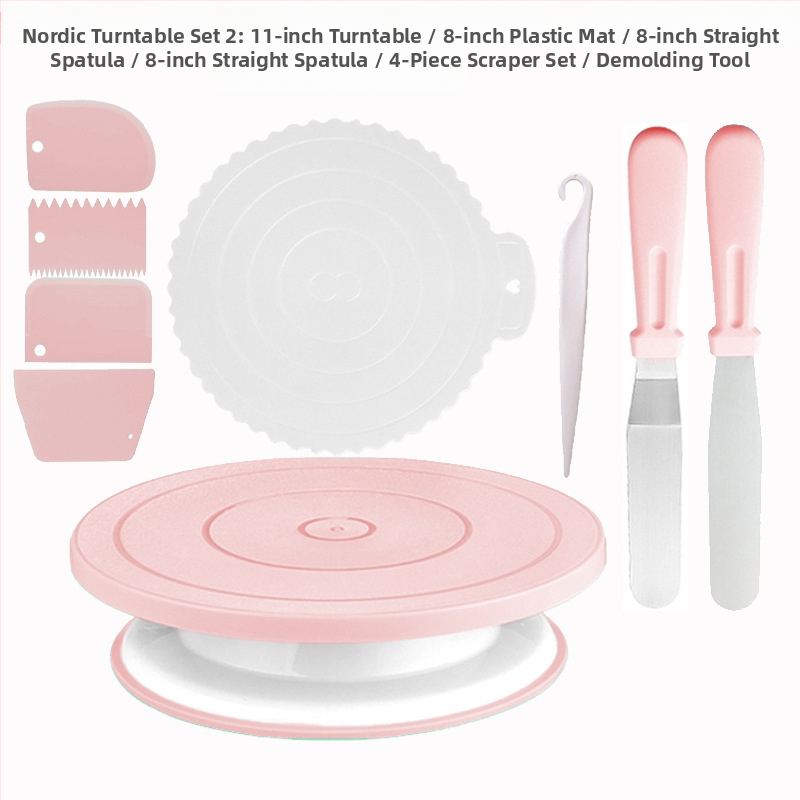 Libisemiskindel koogi pöördalus pöörleva laua kaunistuslaua ülikond koogi pöördalus kook ise-tee küpsetamisvahendid