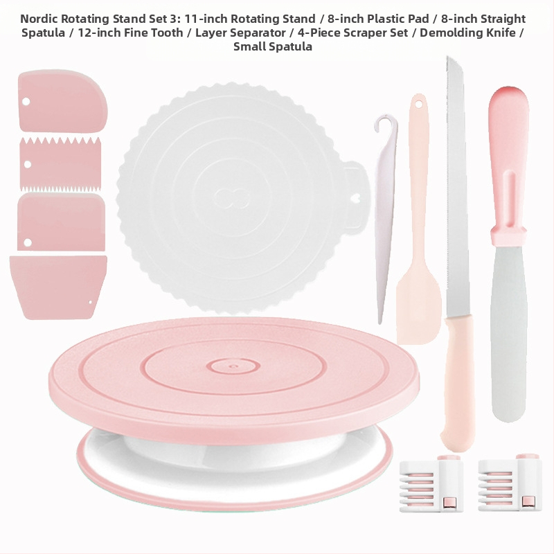 Libisemiskindel koogi pöördalus pöörleva laua kaunistuslaua ülikond koogi pöördalus kook ise-tee küpsetamisvahendid