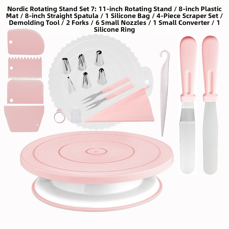 Libisemiskindel koogi pöördalus pöörleva laua kaunistuslaua ülikond koogi pöördalus kook ise-tee küpsetamisvahendid