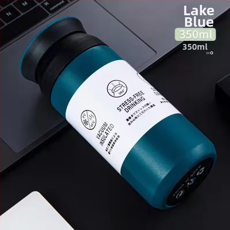 Tarpvalstybinis karšto išpardavimo vyriškas ir moteriškas verslo mados vandens puodelis nešiojamas nerūdijančio plieno dulkių siurblys tiesus puodelis dovanų puodelis biuro dulkių siurblys puodelis