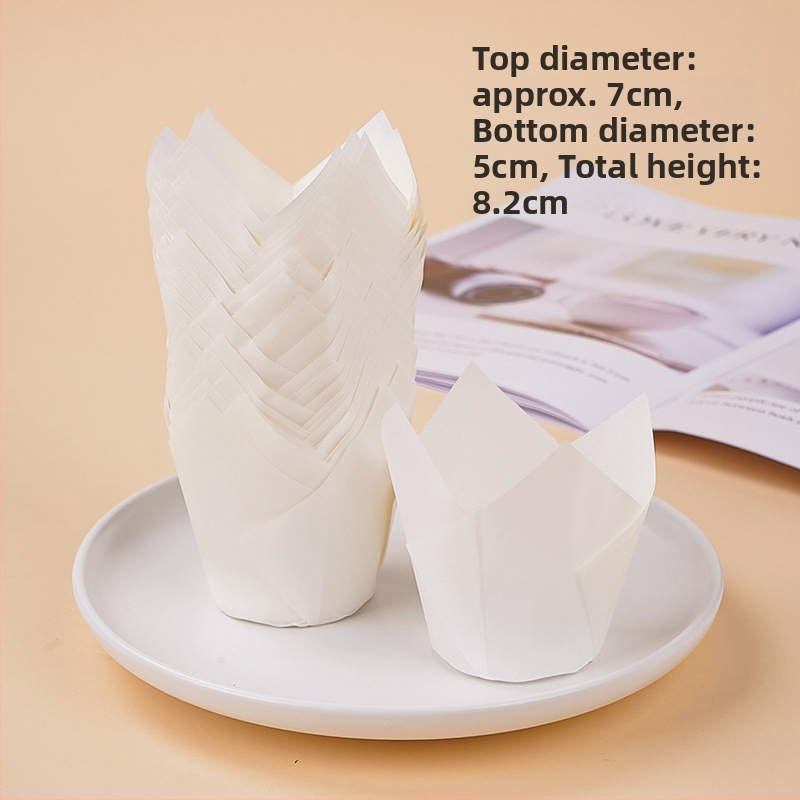 Tulbipaberist tass Amazoni kuummüügis olev koogihoidja leegi tass muffinikoogi küpsetamiseks mõeldud õlikindel paberihoidja tehase hulgimüük