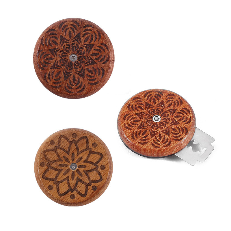 Raudonmedžio UFO duonos pjaustymo peilis, europietiško stiliaus bagetės nešiojamas apvalus minkštas europietiškas maišelio peilis duonos taisymo peilis