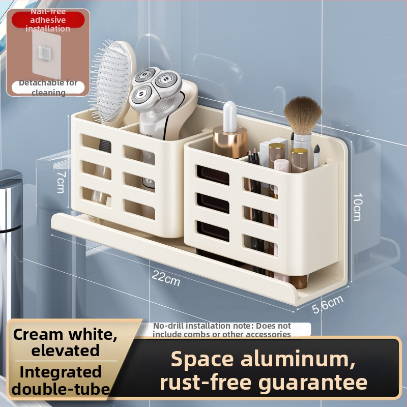Vonios kambario šukų lentynėlė, tualetas be skylių, prie sienos tvirtinamas tualetas, kosmetinis skustuvas, dantų šepetėlis, dantų pastos laikymo cilindras