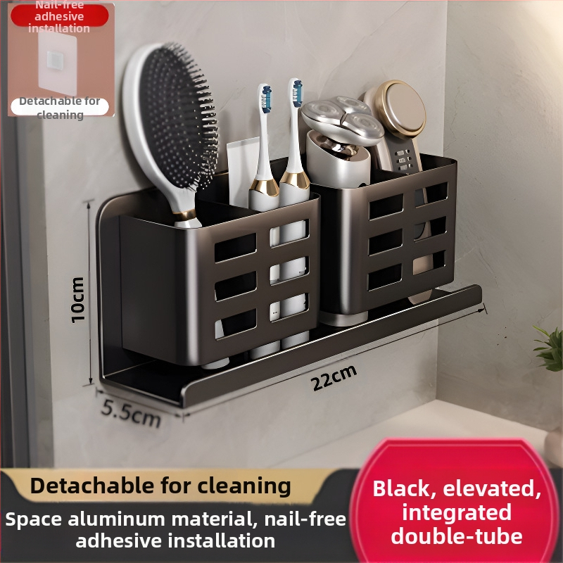 Vonios kambario šukų lentynėlė, tualetas be skylių, prie sienos tvirtinamas tualetas, kosmetinis skustuvas, dantų šepetėlis, dantų pastos laikymo cilindras
