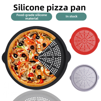 „Amazon“ nelimpantis picos padėklas, atsparus aukštai temperatūrai, lengvai valomas su skylutėmis, maistinio silikono picos padėklas kepimo reikmenims