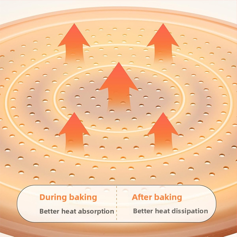 Amazoni mittenakkuva pitsaaluse kõrge temperatuurikindel lihtne puhastamine aukudega toidukvaliteediga silikoonist pitsaaluse küpsetustarbed