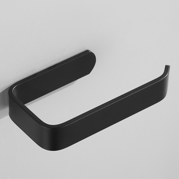 Loominguline tualettpaberi hoidja, augustamata vannitoa paberrull, seinale riputatav must, Nordic Simple, paksendatud hoiuriiul