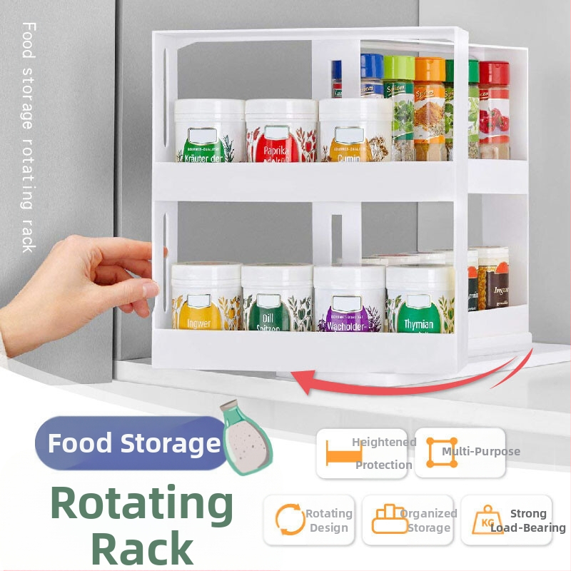 Köögi hoiustamise pöörlev riiul Mitmekihiline hoiustamisriiul Kapp Toidu koostisosade hoiustamisriiul Pööratav pood