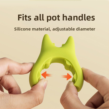 Daržovių kepimo kastuvo laikiklis be smūgių, puodų laikymo lentynėlė su apsauga nuo perpildymo, kastuvo laikiklis „Imp Devil“ kastuvo lentynėlė