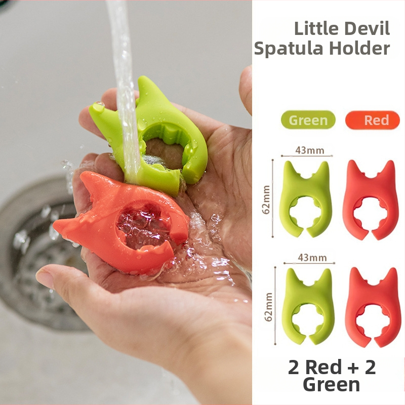 Daržovių kepimo kastuvo laikiklis be smūgių, puodų laikymo lentynėlė su apsauga nuo perpildymo, kastuvo laikiklis „Imp Devil“ kastuvo lentynėlė