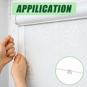 Balti karoliukai 10 metrų baltų karoliukų sagtis 10 užuolaidų aksesuarų užuolaidų aksesuarai