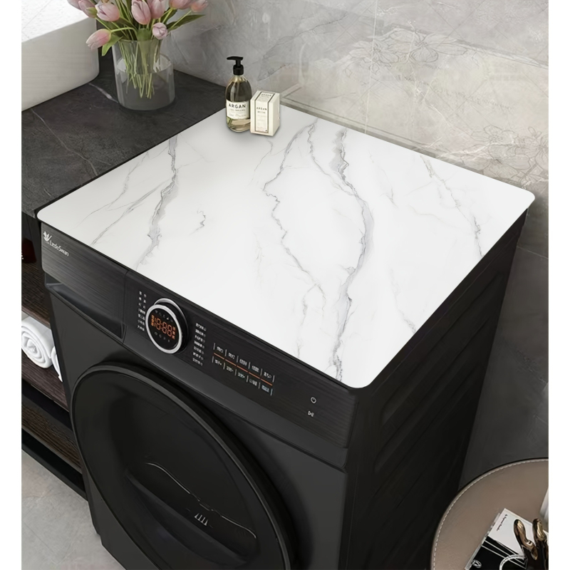 Skalbimo mašinos būgno dangčio kilimėlis, stalviršio apsauginis kilimėlis, paprastas marmurinis universalus užvalkalas, rankšluostis, namų šaldytuvo apsauginis kilimėlis nuo saulės