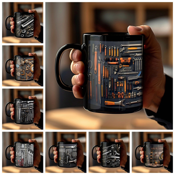 Vasario mėnesio užsienio prekybos naujas produktas, vyro įrankių dėžė, tėvo remonto dėžė, keraminis puodelis, Tėvo dienos dovana