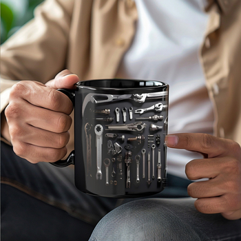 Vasario mėnesio užsienio prekybos naujas produktas, vyro įrankių dėžė, tėvo remonto dėžė, keraminis puodelis, Tėvo dienos dovana