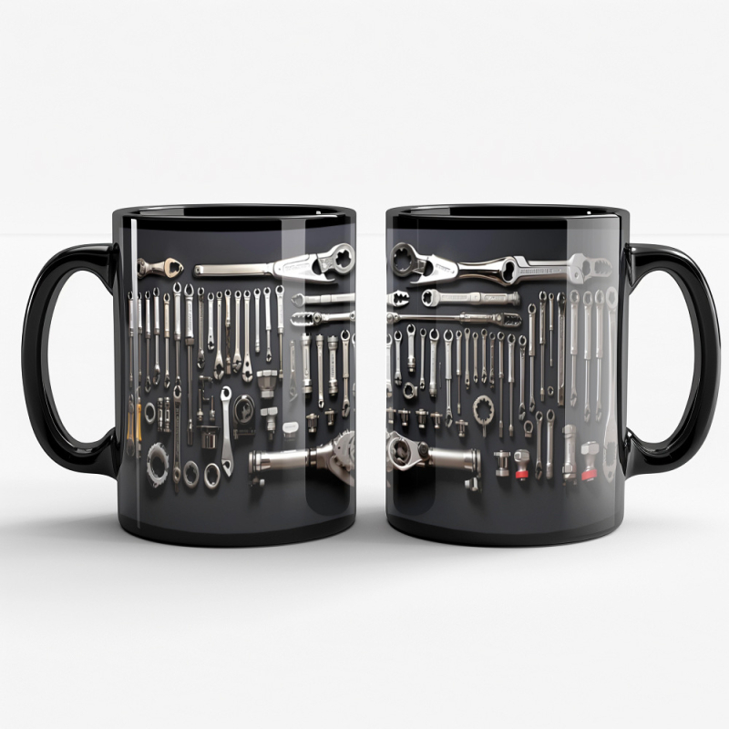 Vasario mėnesio užsienio prekybos naujas produktas, vyro įrankių dėžė, tėvo remonto dėžė, keraminis puodelis, Tėvo dienos dovana