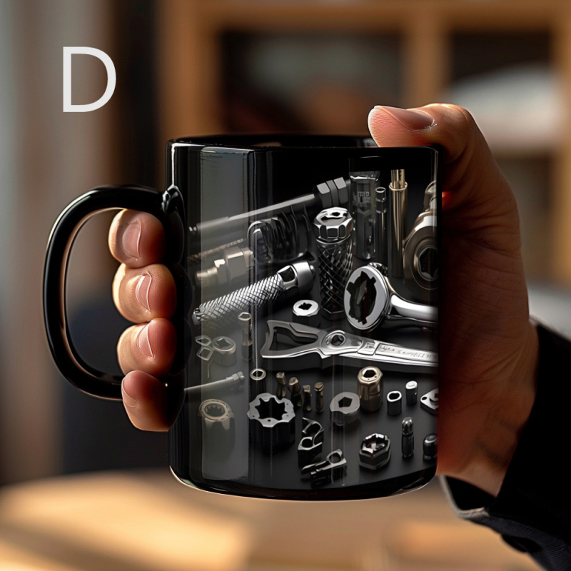 Vasario mėnesio užsienio prekybos naujas produktas, vyro įrankių dėžė, tėvo remonto dėžė, keraminis puodelis, Tėvo dienos dovana