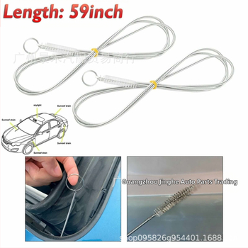 150 cm ilgio lankstus automobilių drenažo gilinimo įrankis stoglangio valymui su matiniu šepečiu