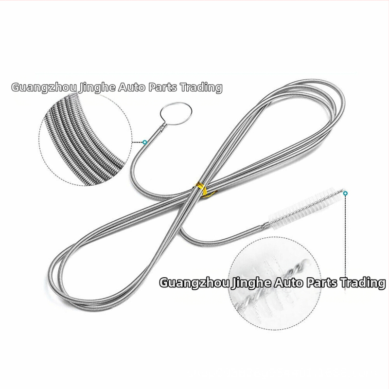Трансграничен 150 см гъвкав инструмент за почистване на дренаж за автомобили, драгиране и почистване на люкове, матирана четка