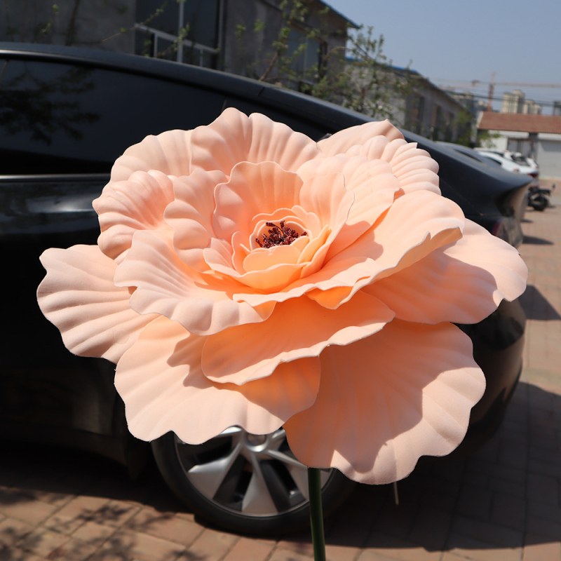 Нова стереотипна симулация на божур - витрина с цветя - Meichen - дейности на открито - оформление на обекта - голям букет - цветна аранжировка