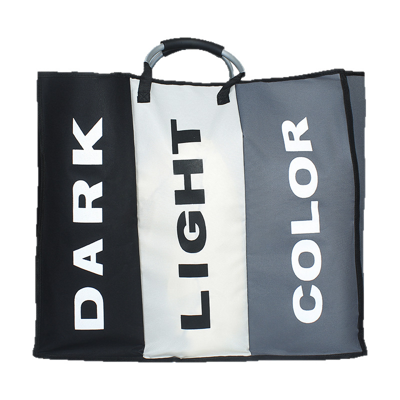 Piiriülene alumiiniumist käepidemega hoiustamiskorv määrdunud riiete korv eemaldatav hoiustamiskorv taaskasutuskorv kodu 3