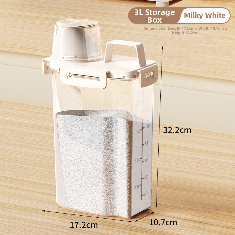 Buitinis skalbimo miltelių laikymo kibiras, didelis, mažas, plastikinis, su dangteliu, sandarus, drėgmei atsparus, šlapių skalbinių skysčio laikymo bakas su nešiojamu žiedu