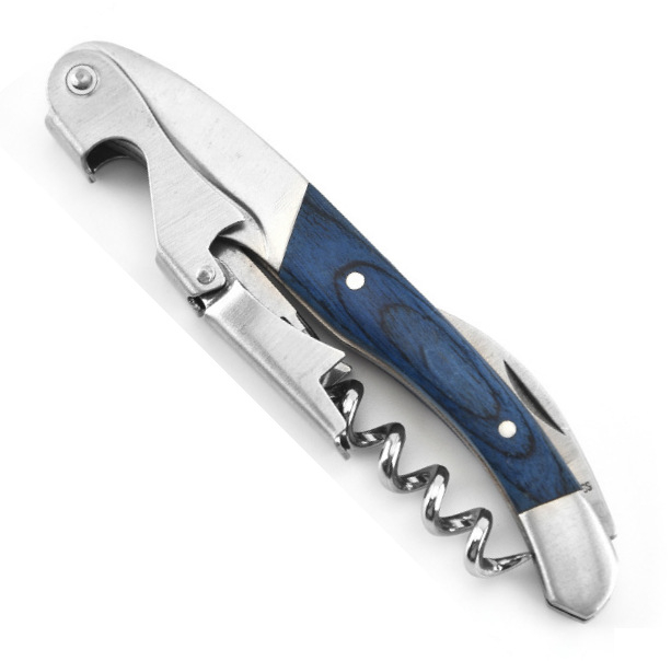 Gamyklinis didmeninis nerūdijančio plieno medinės rankenos butelių atidarytuvas vyno butelių atidarytuvas daugiafunkcis alaus butelių atidarytuvas virtuvės įtaisas