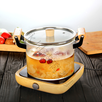 Borosilikatinis skaidrus puodas, dvigubos ausies stiklinis puodas, atviros ugnies sriubos puodas, troškintuvas, buitinis, aukštai temperatūrai atsparus dujinis garintuvas, atsparus karščiui