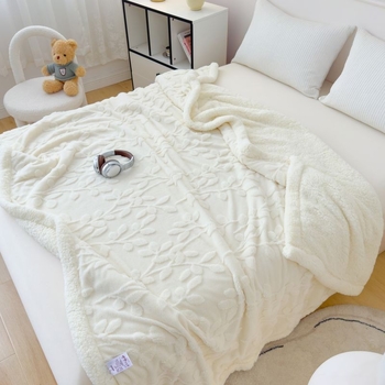 Διασυνοριακή φθινοπωρινή και χειμερινή ζακάρ κουβέρτα από fleece αρνιού, μονόχρωμη, πολυλειτουργική κουβέρτα για το διάλειμμα για μεσημεριανό γεύμα, μονόκλινη κουβέρτα για κοιτώνες