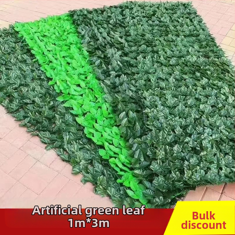 Симулирана растителна декорация за стена, ограда, листа за ограда, балкон, блокиране, изкуствени цветя, таван, градина, ограда за двор, зелени растения