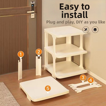 Kingariiuli uks Lihtne mitmekorruseline ühiselamu üürikorter Elutuba Majapidamine Ökonoomne Lihtne Kingade hoiustamine Vertikaalne