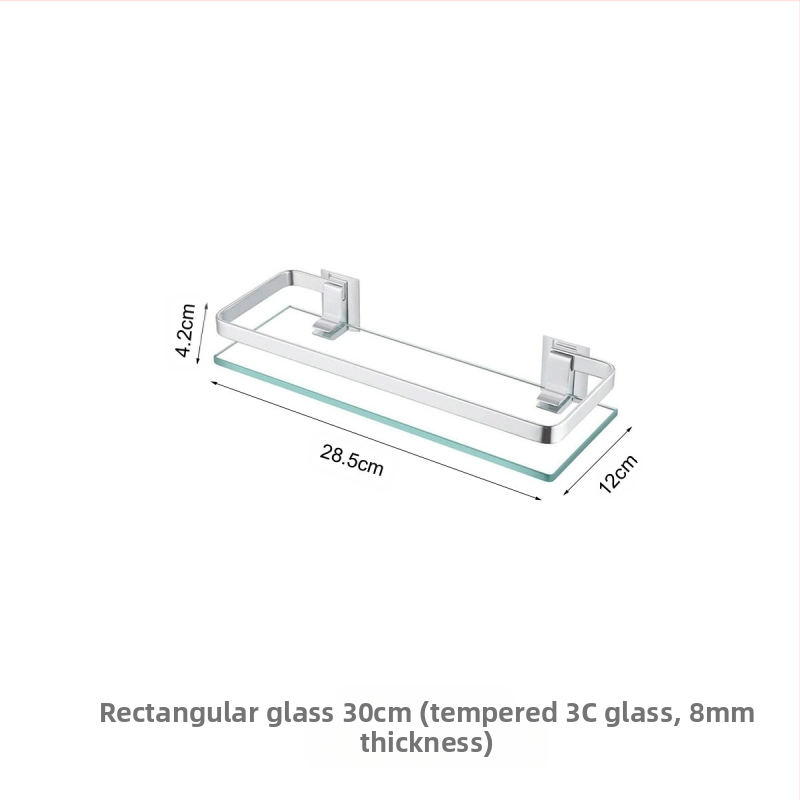 Daugiasluoksnė erdvė iš aliuminio, vieno sluoksnio stiklo rėmo, grūdinto stiklo, dvigubo stačiakampio formos stovo, vonios kambario komoda