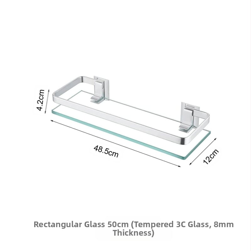 Daugiasluoksnė erdvė iš aliuminio, vieno sluoksnio stiklo rėmo, grūdinto stiklo, dvigubo stačiakampio formos stovo, vonios kambario komoda