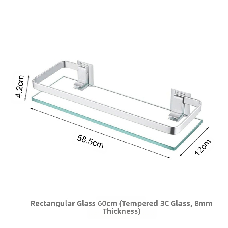 Daugiasluoksnė erdvė iš aliuminio, vieno sluoksnio stiklo rėmo, grūdinto stiklo, dvigubo stačiakampio formos stovo, vonios kambario komoda