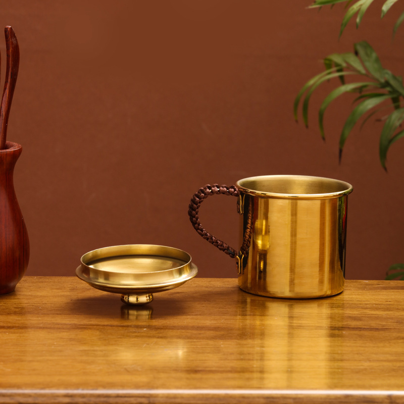Varinis arbatos puodelis Varinis puodelis Varinis puodelis Rankų darbo varinis arbatinukas be dangtelio Gryno vario puodelis Nemokamas pristatymas