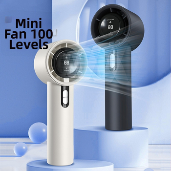 „Turbo 100“ didelio greičio lauko nešiojamas ventiliatorius su įkraunamu mini USB nešiojamu bešepetėliniu varikliu