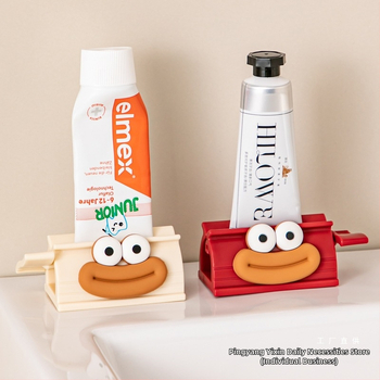 Dantų pastos spaustukas vaikams, rankinis, tingiai spaudžiamas, dantų pasta, tualeto veido valiklis, mažas mėginio ritinėlis, spaustukas, kita