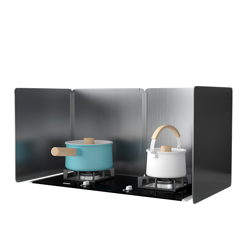 Roostevabast terasest õli deflektorplaat köögis toiduõli pritsmete deflektor gaasipliit kõrge temperatuurikindel paksendatud pliidikupu soojusisolatsioon shengguang