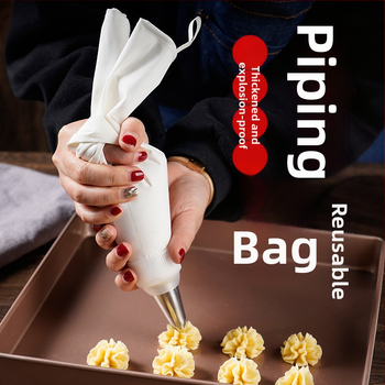 Paks puuvillane kondiitrikott, suur suurus, pigistatav küpsisekott, koore-kondiitrikott, majapidamises korduvkasutatav