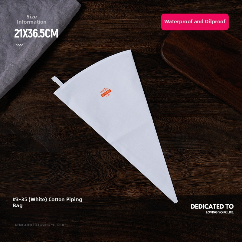 Paks puuvillane kondiitrikott, suur suurus, pigistatav küpsisekott, koore-kondiitrikott, majapidamises korduvkasutatav