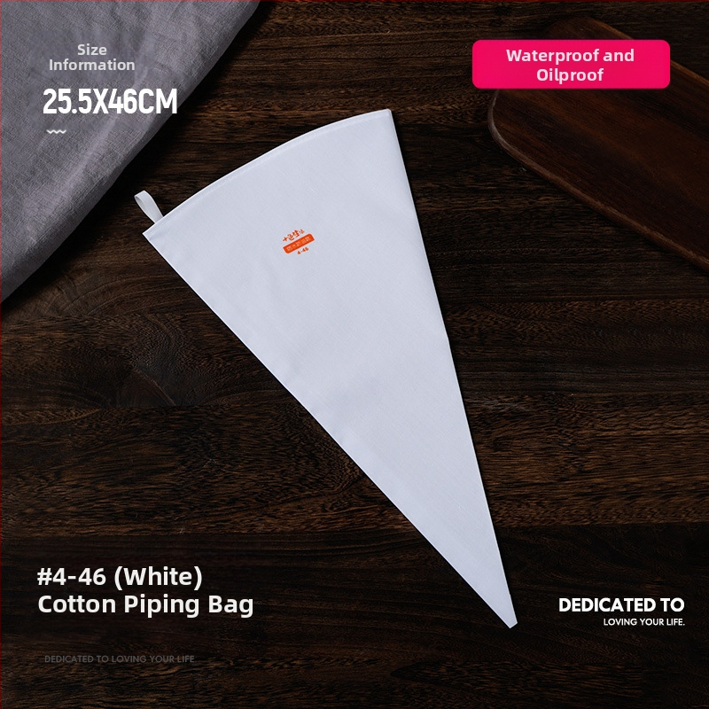 Paks puuvillane kondiitrikott, suur suurus, pigistatav küpsisekott, koore-kondiitrikott, majapidamises korduvkasutatav