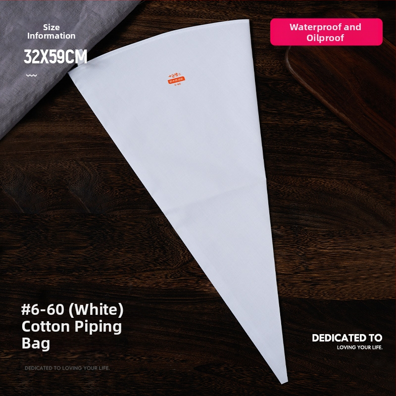 Paks puuvillane kondiitrikott, suur suurus, pigistatav küpsisekott, koore-kondiitrikott, majapidamises korduvkasutatav