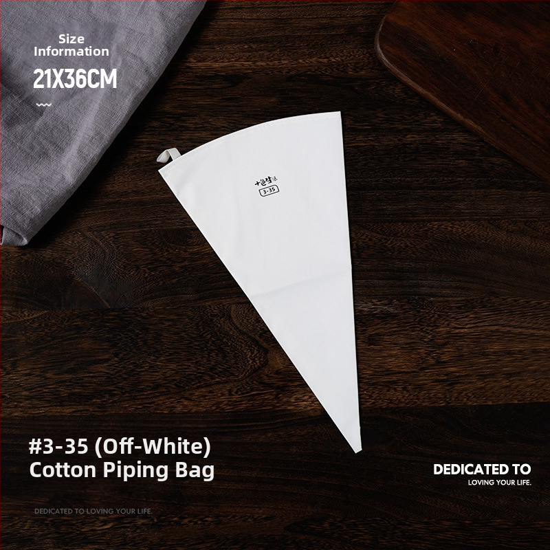 Paks puuvillane kondiitrikott, suur suurus, pigistatav küpsisekott, koore-kondiitrikott, majapidamises korduvkasutatav