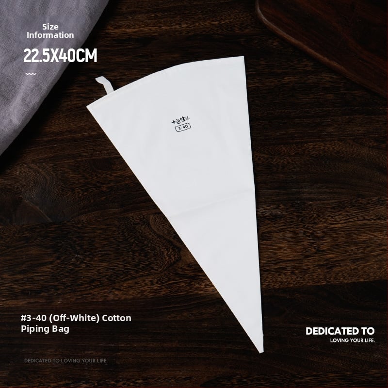 Paks puuvillane kondiitrikott, suur suurus, pigistatav küpsisekott, koore-kondiitrikott, majapidamises korduvkasutatav