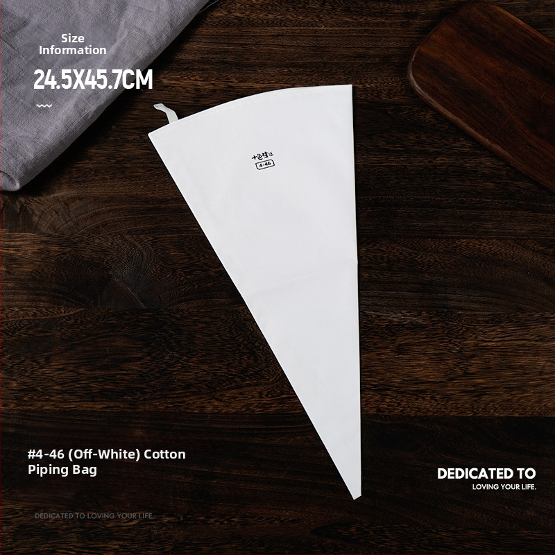 Paks puuvillane kondiitrikott, suur suurus, pigistatav küpsisekott, koore-kondiitrikott, majapidamises korduvkasutatav