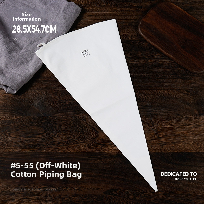 Paks puuvillane kondiitrikott, suur suurus, pigistatav küpsisekott, koore-kondiitrikott, majapidamises korduvkasutatav