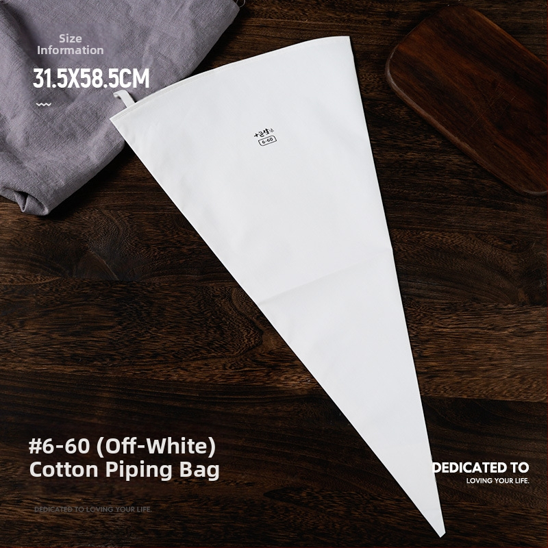 Paks puuvillane kondiitrikott, suur suurus, pigistatav küpsisekott, koore-kondiitrikott, majapidamises korduvkasutatav