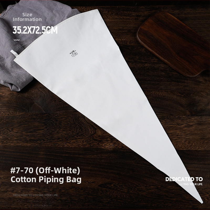 Paks puuvillane kondiitrikott, suur suurus, pigistatav küpsisekott, koore-kondiitrikott, majapidamises korduvkasutatav